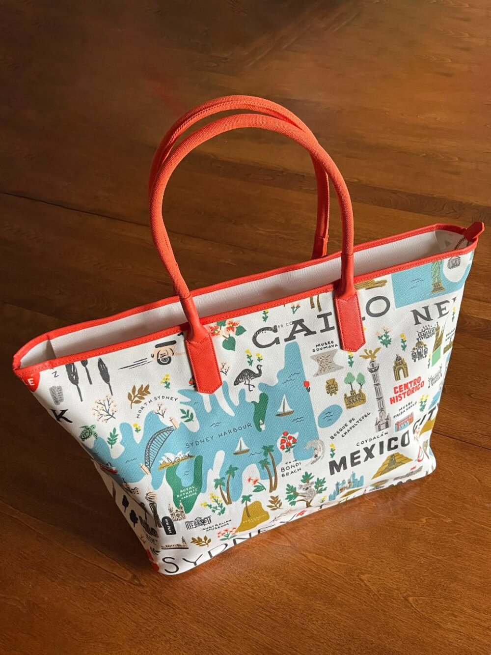 Rifle Paper Co. Bon Voyage weekender tote NWOT